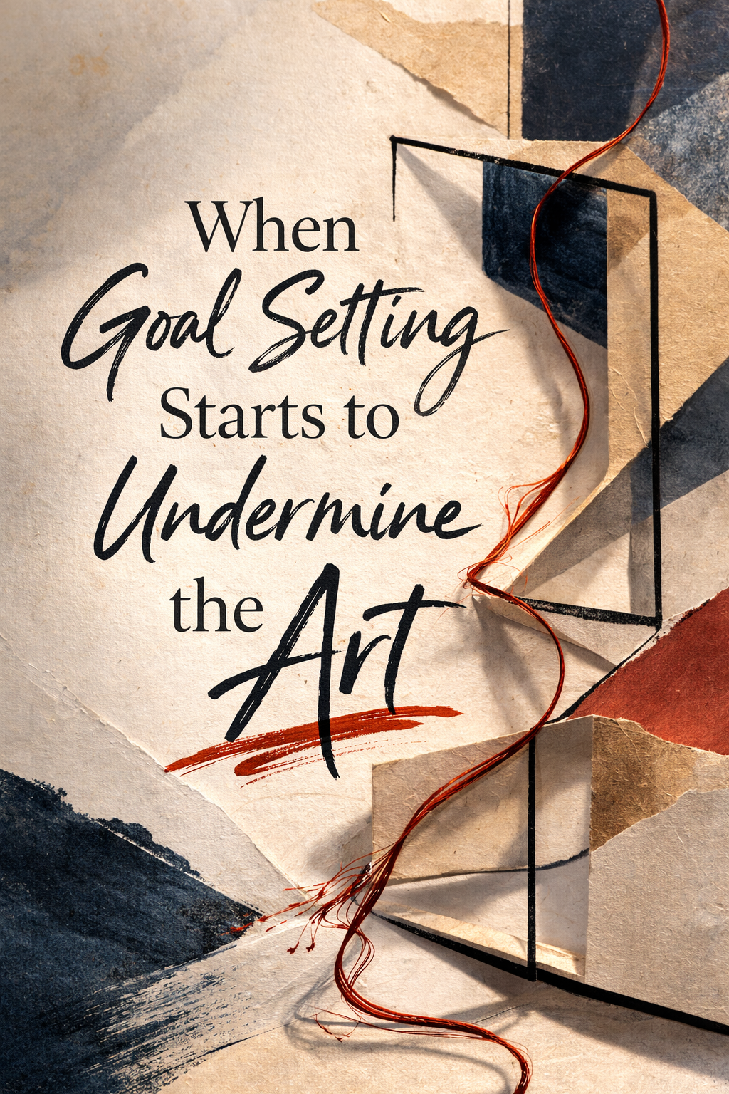 When Goal Setting for Artists Starts to Undermine the Art